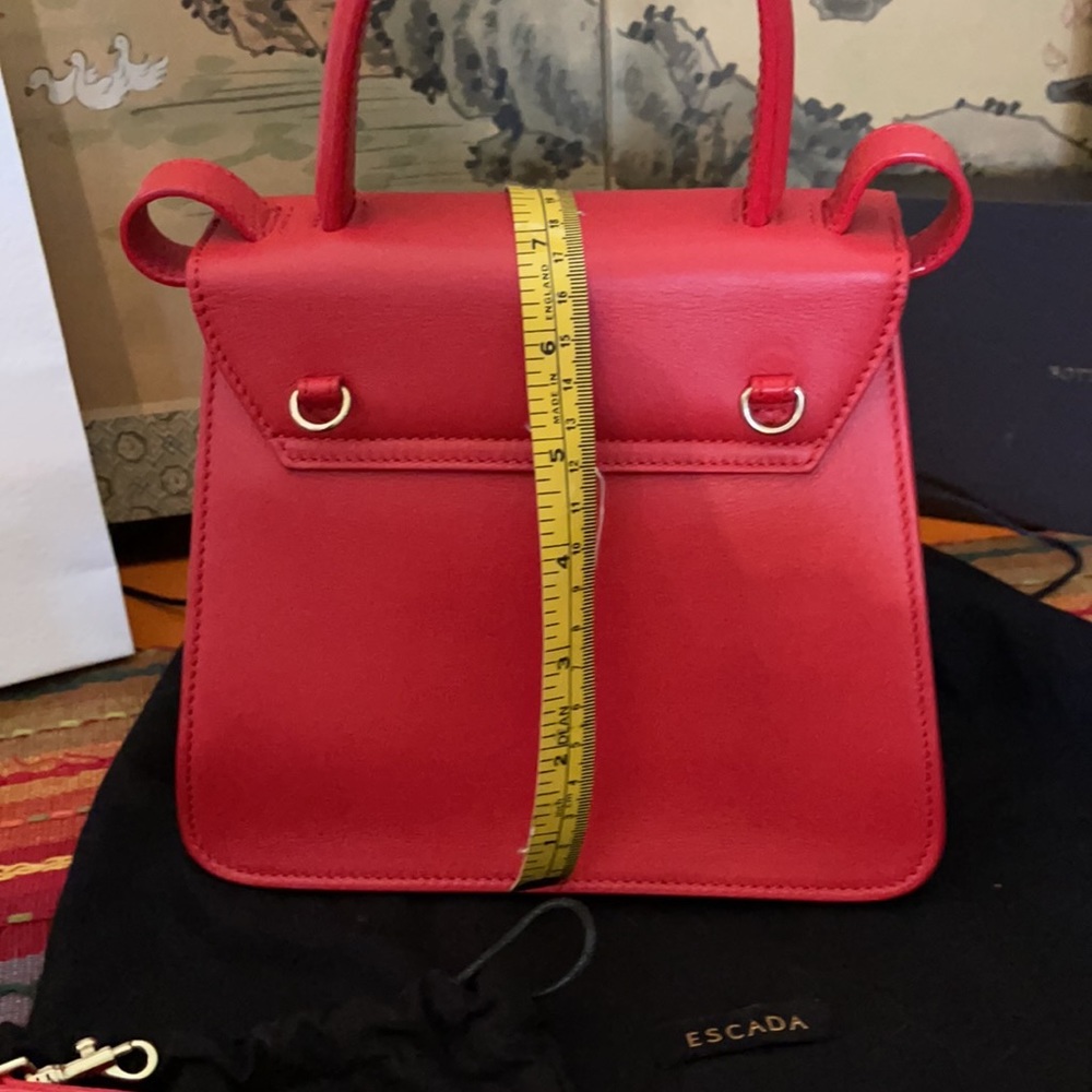 Escada Red cute sling bag Authentic with dust bag - Picture 12 of 16